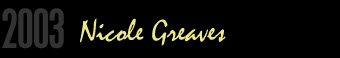 Poet Banner: 2003 winner Nicole Greaves