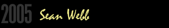 Poet Banner: 2005 winner Sean Webb